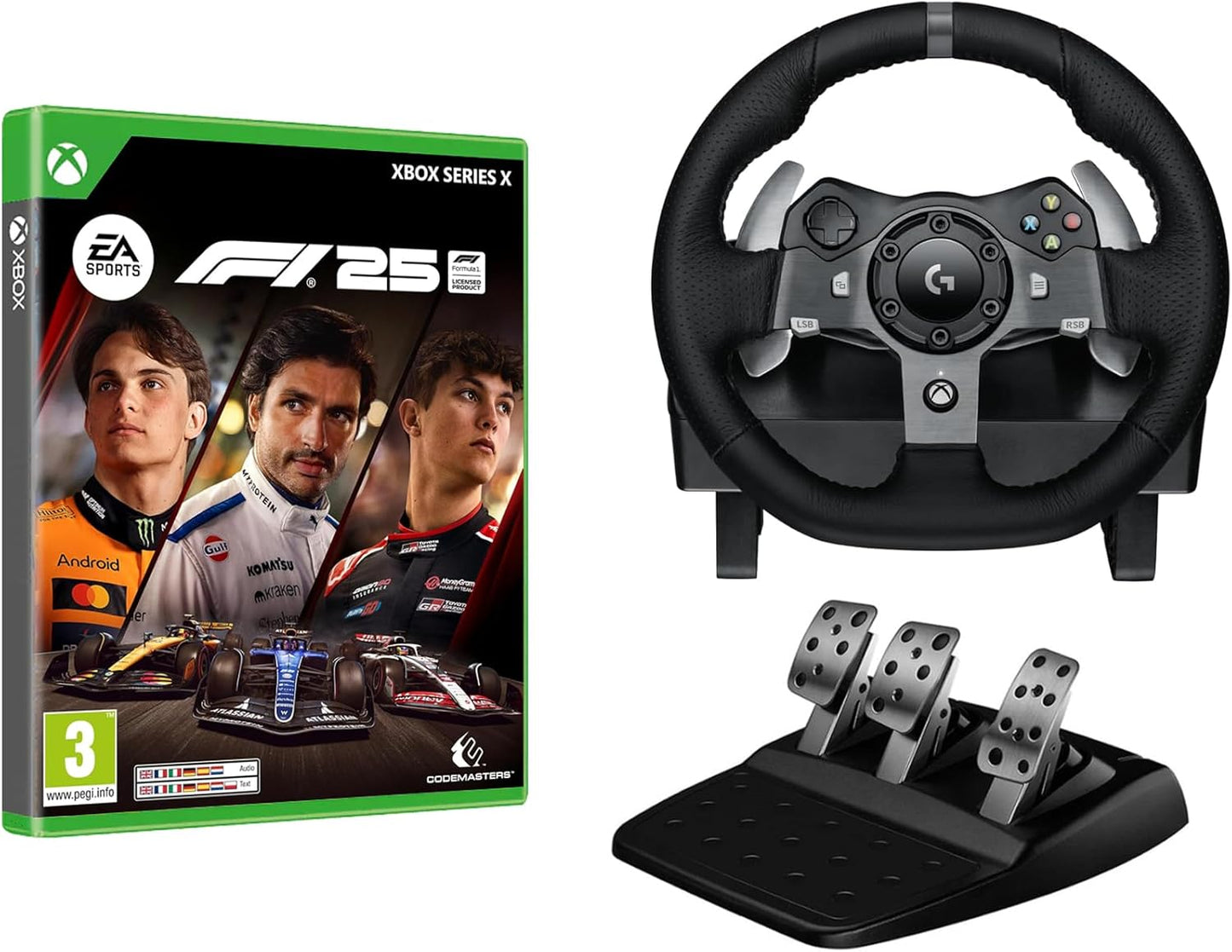 Logitech G29 Driving Force – Volant + Pédalier Sim Racing