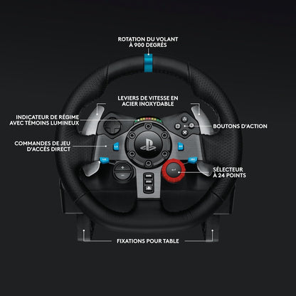 Logitech G29 Driving Force – Volant + Pédalier Sim Racing