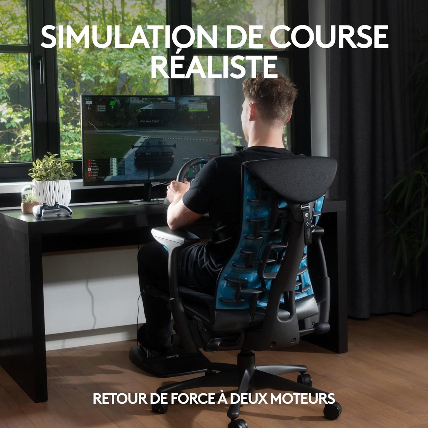 Logitech G29 Driving Force – Volant + Pédalier Sim Racing