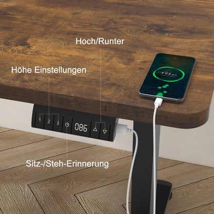 Bureau Gaming Électrique Homall – Réglable en Hauteur avec Moteur Silencieux – Fonction Anti-Collision – Surface 120 x 60 cm – Design Ergonomique RGB