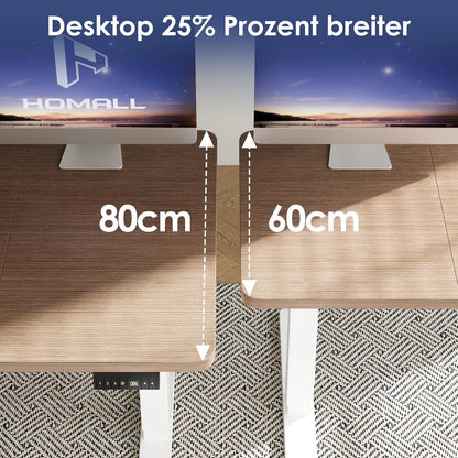 Bureau Gaming Électrique Homall – Réglable en Hauteur avec Moteur Silencieux – Fonction Anti-Collision – Surface 120 x 60 cm – Design Ergonomique RGB
