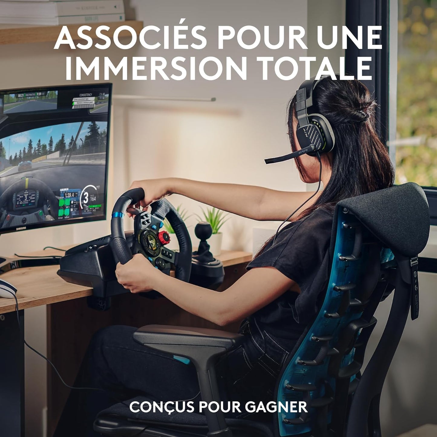 Logitech G29 Driving Force – Volant + Pédalier Sim Racing