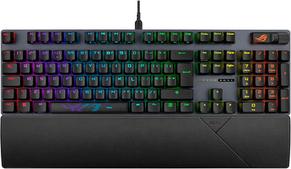 Clavier Gaming ASUS ROG Strix Scope II 96 Wireless – Mécanique, Azerty, Switchs ROG NX, RGB, Tri-mode (2.4 GHz, Bluetooth, USB), Repose-Poignets Inclus