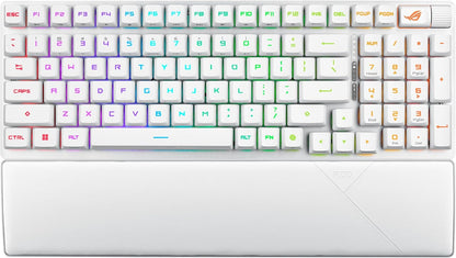 Clavier Gaming ASUS ROG Strix Scope II 96 Wireless – Mécanique, Azerty, Switchs ROG NX, RGB, Tri-mode (2.4 GHz, Bluetooth, USB), Repose-Poignets Inclus