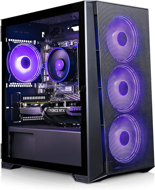 PC Gamer ADMI – AMD Ryzen 5 5500, 16 Go RAM, SSD 1 To, NVIDIA GeForce RTX 4060, Windows 11 – Boîtier RGB Gaming Hautes Performances